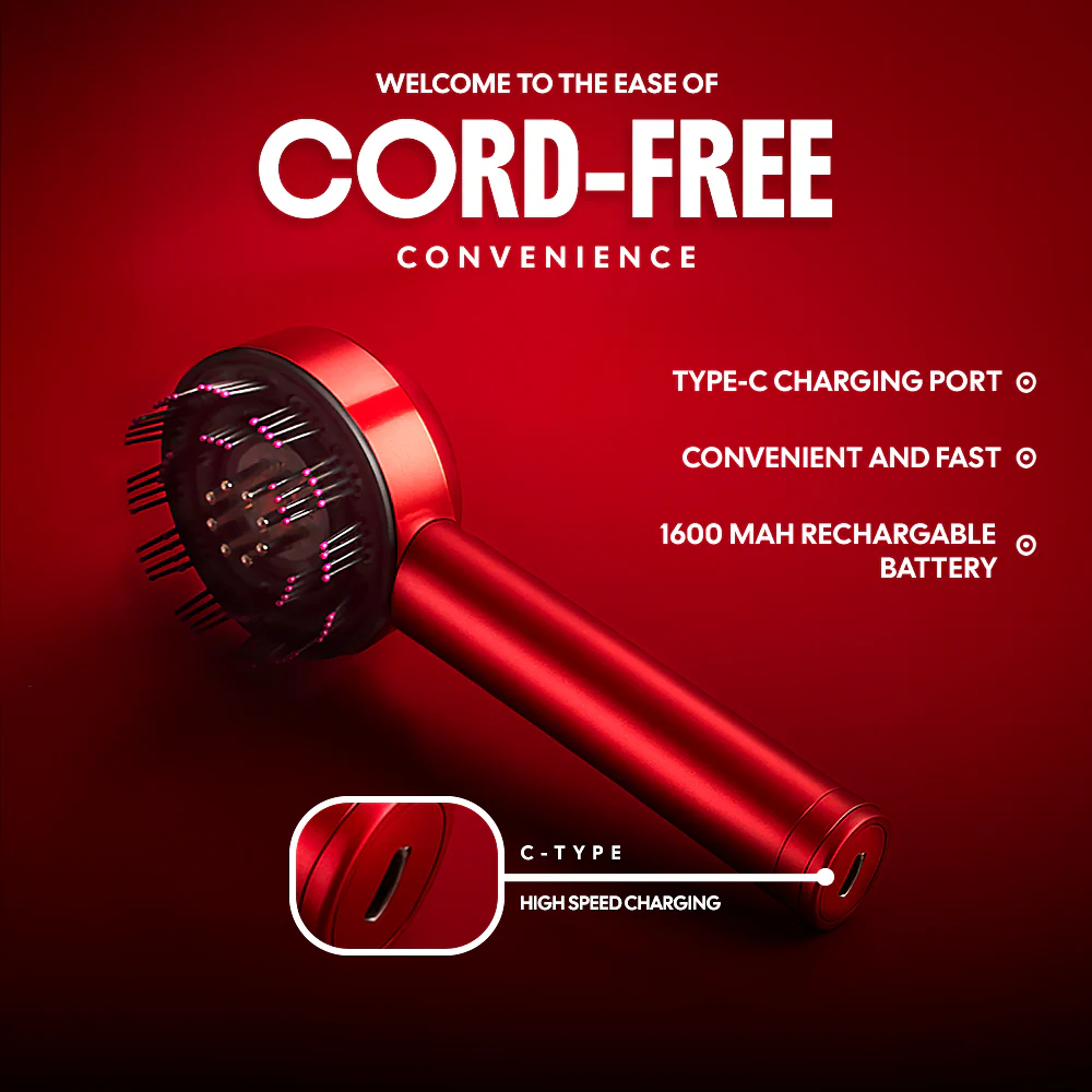 OctraDeal 3-1 Red Light Therapy Scalp Massager